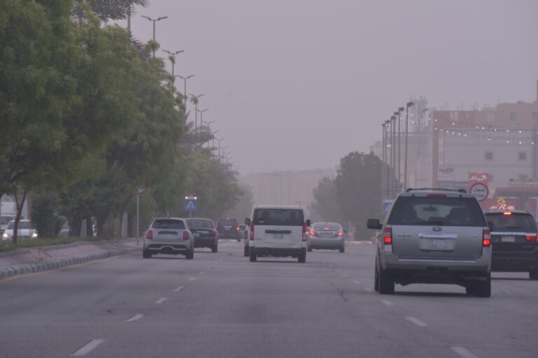 صور|-إنذار-برتقالي-للشرقية.-عوالق-ترابية-تحد-الرؤية-حتى-فجر-غدًا