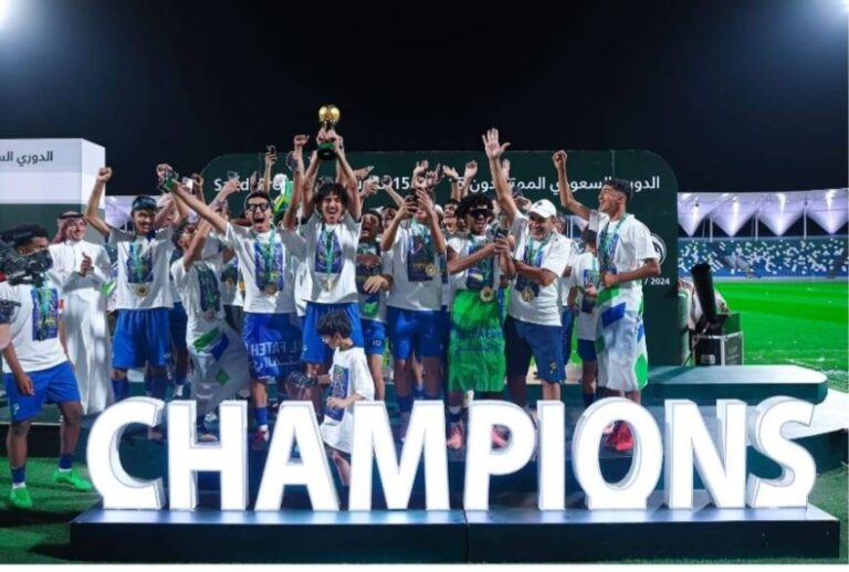 تتويج-الفتح-ببطولة-الدوري-السعودي-الممتاز-تحت-15-عامًا-2024-2025