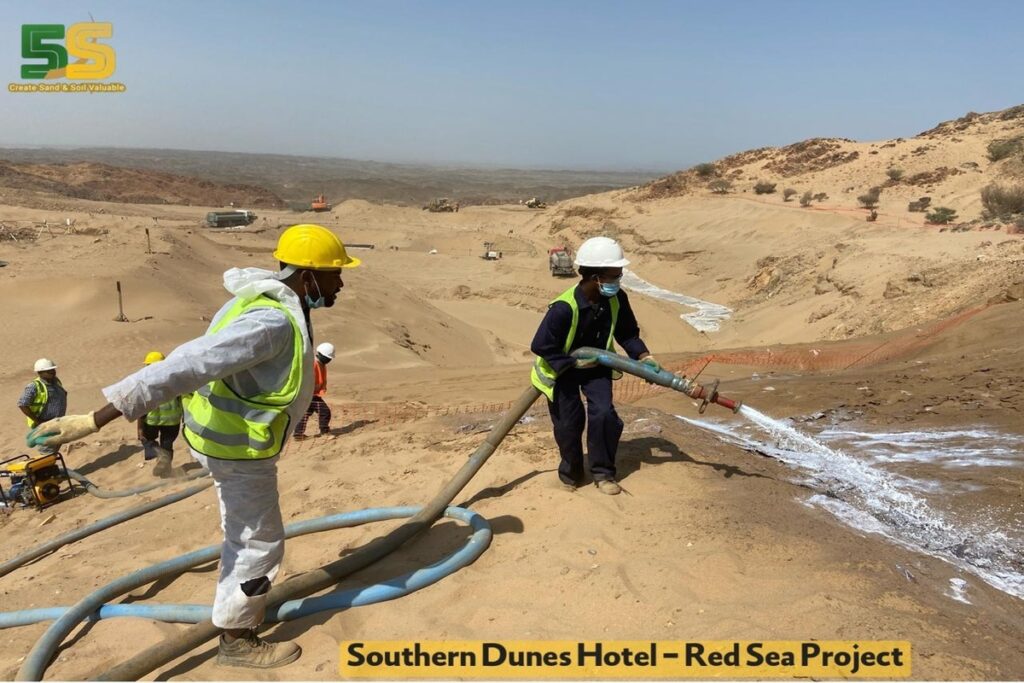 فايف اس الحل الذكي لمواجهة تحديات تثبيت الرمال والتربة في البيئات الصحراوية