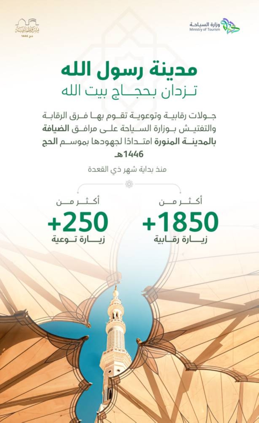 السياحة-تستكمل-استعداداتها-لاستقبال-الحجاج-في-المدينة-المنورة