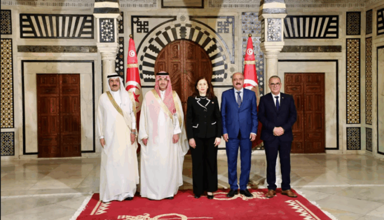 رئيسة-الحكومة-ووزير-الصحة-بتونس-يستقبلان-الرئيس-التنفيذي-للصندوق-السعودي-للتنمية