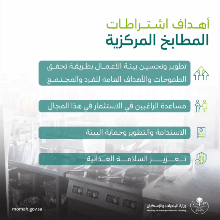 وزارة-البلديات-والإسكان-تُصدر-اشتراطات-شاملة-لتنظيم-قطاع-المطابخ-المركزية