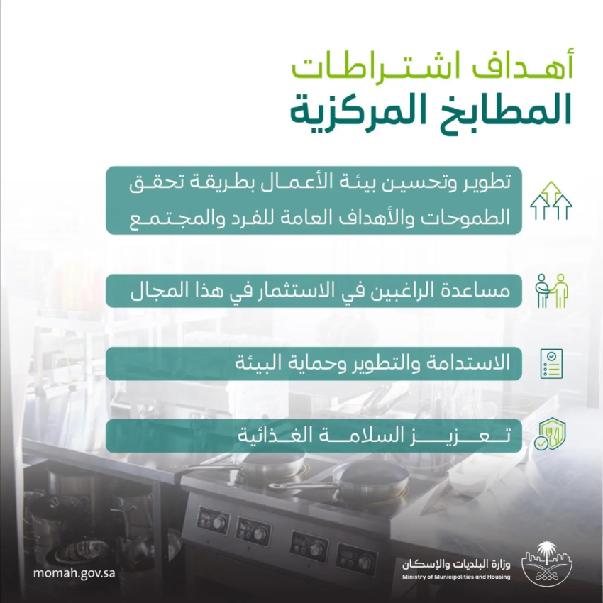 وزارة-البلديات-والإسكان-تُصدر-اشتراطات-شاملة-لتنظيم-قطاع-المطابخ-المركزية