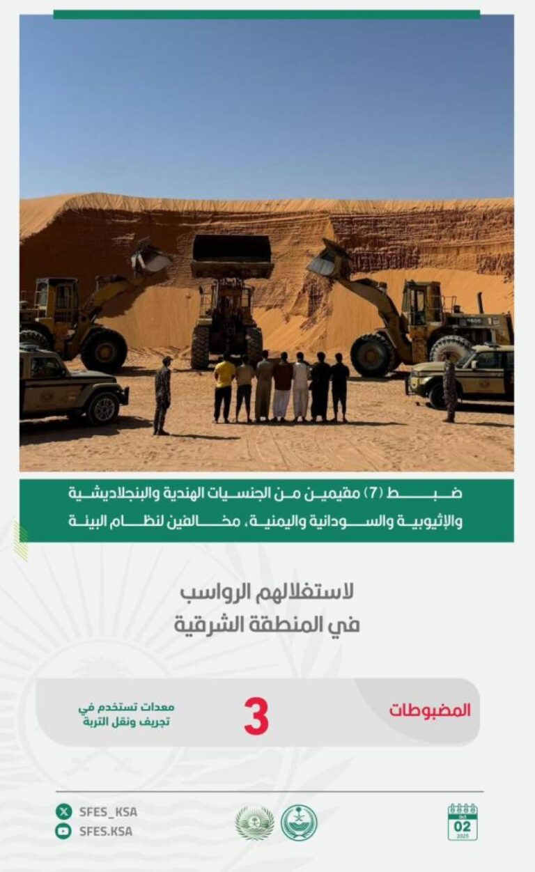 القوات-الخاصة-للأمن-البيئي-تضبط-7-مقيمين-مخالفين-لنظام-البيئة-في-المنطقة-الشرقية