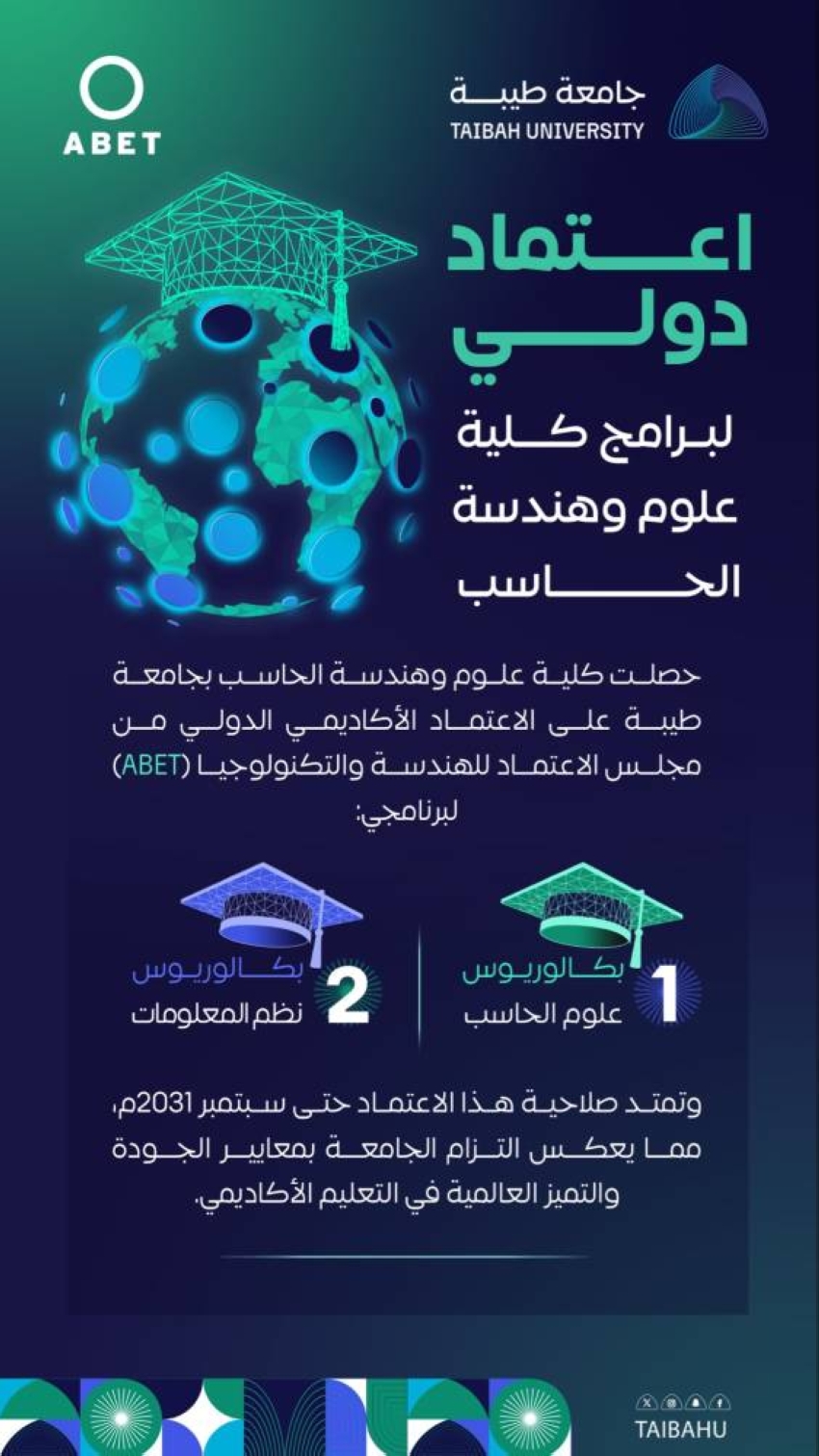 جامعة-طيبة-تحصل-على-اعتماد-دولي-من-abet
