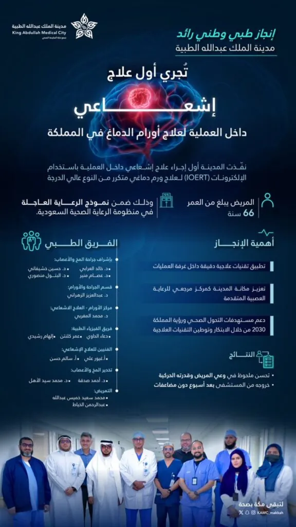 الأول-من-نوعه-في-السعودية.-تقنية-جديدة-لعلاج-ورم-دماغي-متكرر