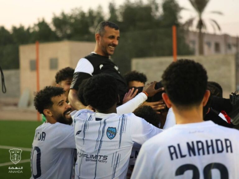 النهضة-يحتفي-بأول-انتصاراته-في-دوري-الدرجة-الثالثة