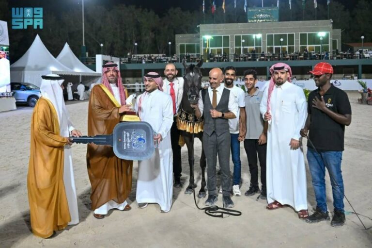 «آية-العرب»-تحصد-ذهبية-بطولة-جدة-لجمال-الخيول-العربية