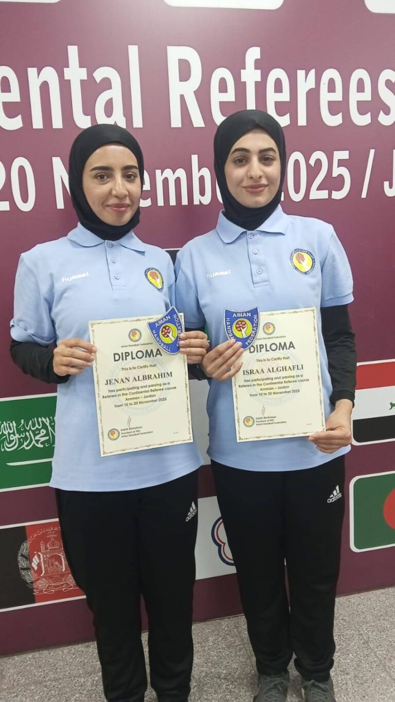 الغافلي-و-الإبراهيم.-أول-حكمتين-سعوديتين-تنالان-الشارة-القارية-في-كرة-اليد