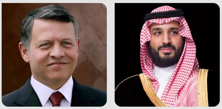ولي-العهد-يتلقى-اتصالًا-هاتفيًا-من-ملك-المملكة-الأردنية-الهاشمية