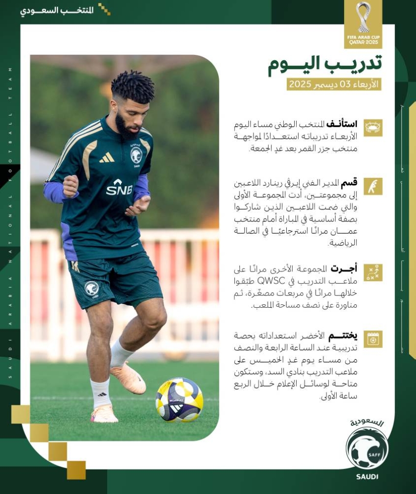 الأخضر-يواصل-التحضيرات-لمواجهة-جزر-القمر-غدًا