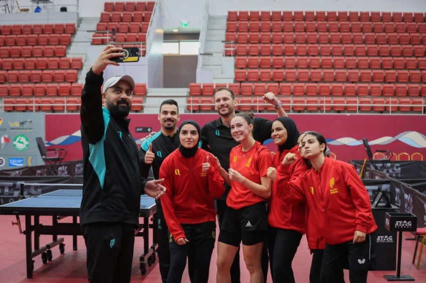 سيدات-القادسية-للطاولة-الثالث-في-بطولة-غرب-آسيا