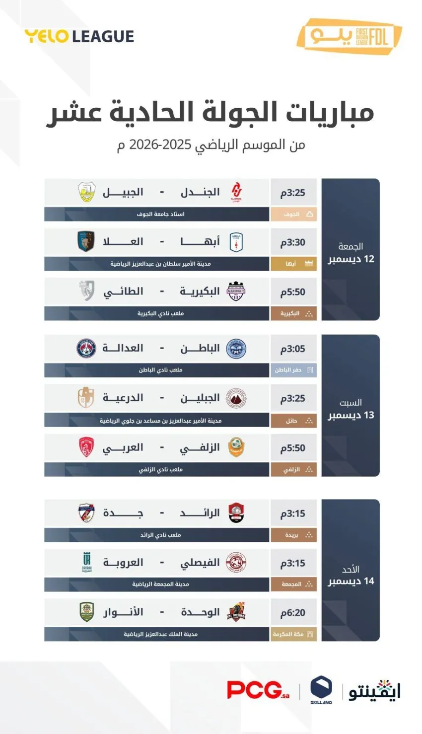 قمة-منتظرة-بين-أبها-والعلا.-الجمعة-انطلاق-الجولة-11-من-دوري-يلو