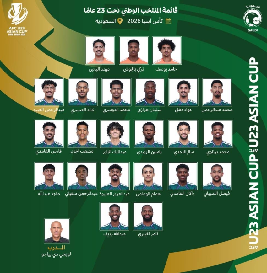 23-لاعبًا-يمثلون-المنتخب-السعودي-تحت-23-عامًا-في-كأس-آسيا-2026
