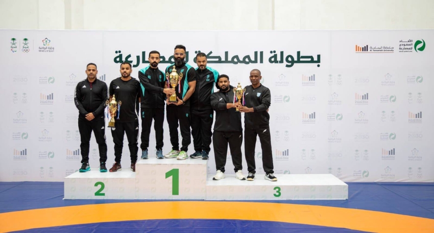 القادسية-يحصد-19-ميدالية-في-بطولة-المملكة-للمصارعة-الحرة-والرومانية