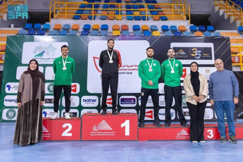 الأخضر-يتوج-بذهبية-الريشة-العربية