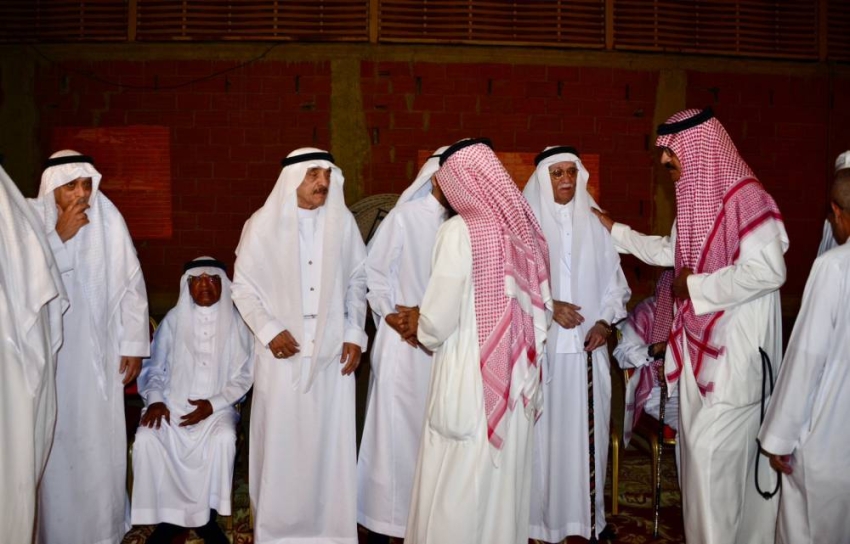 آل باعامر وآل عبيد يستقبلون المواسين في وفاة فقيدهم