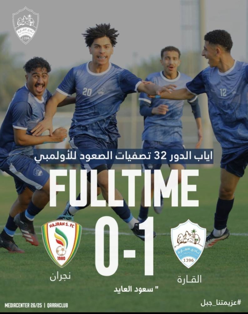 تأهل أولمبي نادي القارة للدور 16 من تصفيات الصعود