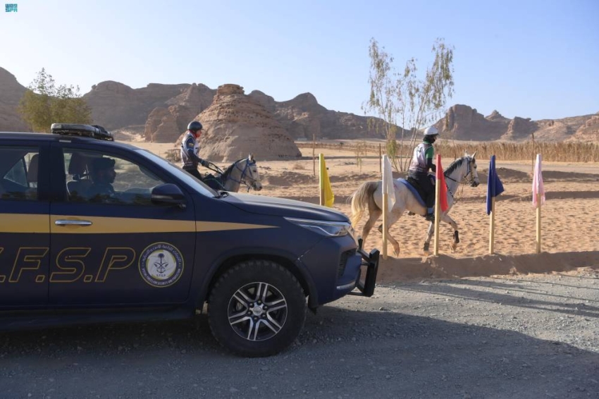 القوات-الخاصة-للأمن-والحماية-تنفذ-مهامها-في-بطولة-الفرسان-للقدرة-والتحمل-2026