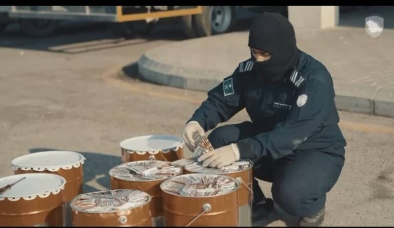 جمرك-البطحاء-يُحبط-محاولة-تهريب-218-ألف-حبة-محظورة-مُخبأة-في-إرسالية-دهانات