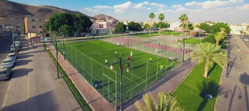 أمانة-نجران-تجهز-ملعباً-للأنشطة-الرياضية-في-رمضان