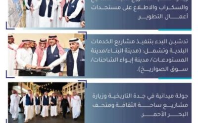 الحقيل يختتم زيارته إلى جدة بتفقد المشاريع التنموية وتعزيز الشراكة مع القطاع الخاص