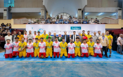البرنامج السعودي لتنمية وإعمار اليمن يرعى بطولة منتخبات المحافظات لكرة الطائرة في عدن 