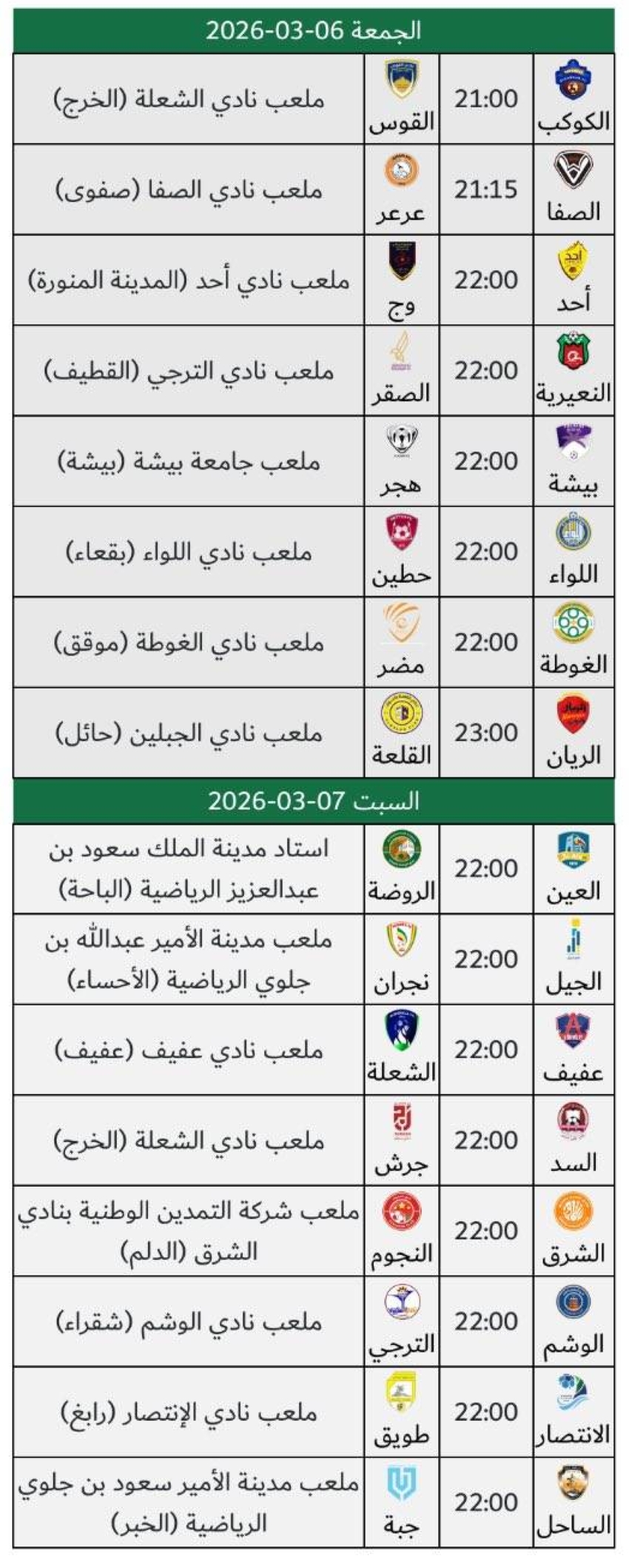 ظروف-الطيران-تقدم-وتؤخر-4-مباريات-في-الجولة-26-من-دوري-الدرجة-الثانية