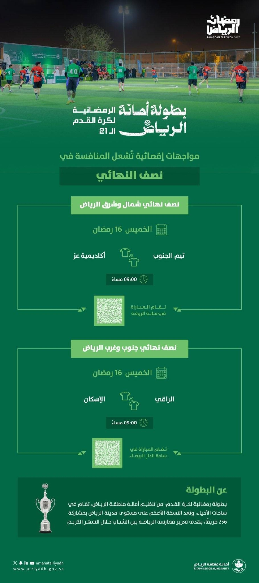 بطولة-رمضان-الرياض:-(تيم-الجنوب-x-أكاديمية-عز).-و(الراقي-x-الإسكان)-اليوم-في-نصف-النهائي
