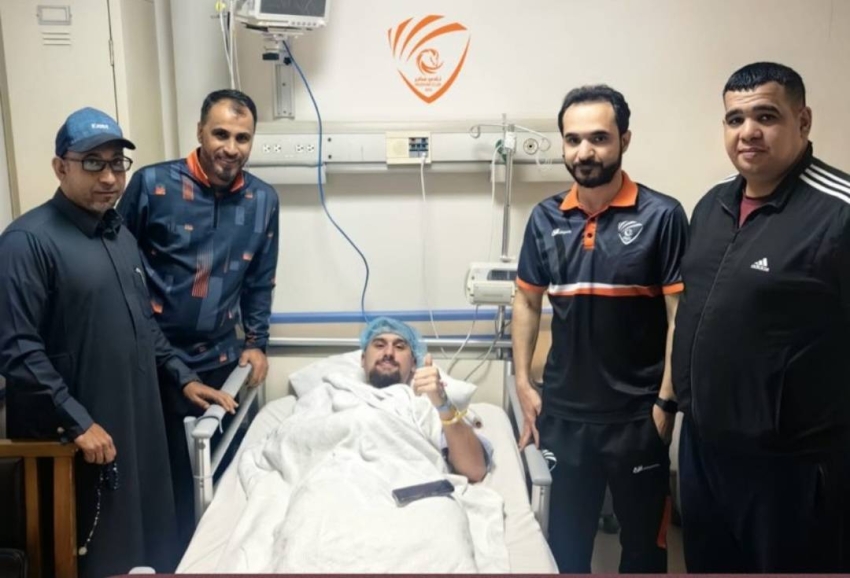 جراحية ناجحة للاعب يد مضر نوا زوباك