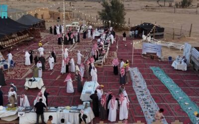 أهالي اليمامة يعيدون إحياء موقع مدرسة ومسجد المطيرية الأثري بإفطار سنوي