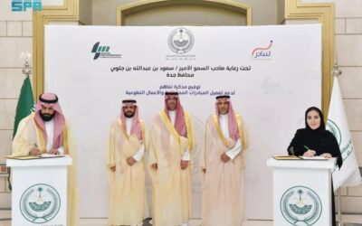 محافظ جدة يشهد توقيع مذكرة تفاهم بين شركة رياضة المحركات السعودية وبرنامج لنبادر
