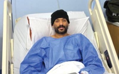 لاعب يد نادي الروضة محمد الصايل يجري عملية الرباط الصليبي