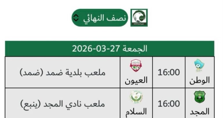 تحديد-موعد-مواجهتي-نصف-نهائي-بطولة-دوري-الدرجة-الرابعة