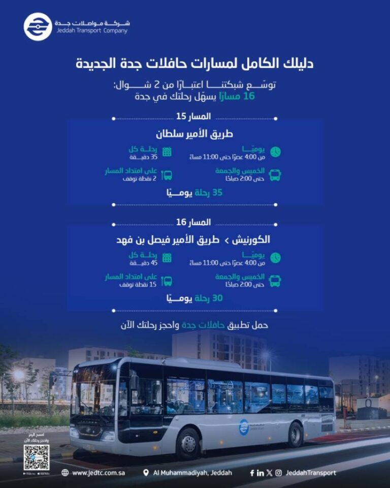 إطلاق-مسارين-جديدين-لحافلات-جدة-ثاني-أيام-العيد