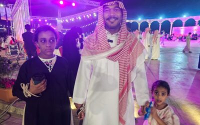 صور| احتفالات عيد الفطر تجذب العائلات إلى متنزه العبير برأس تنورة