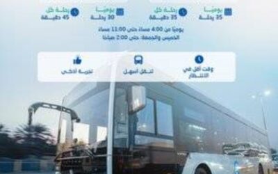 مواصلات جدة تدشن مسارين جديدين لشبكة الحافلات
