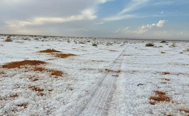 في-مشهد-جذاب.-سهول-الجوف-تكتسي-بالأبيض-عقب-هطول-زخات-البرد
