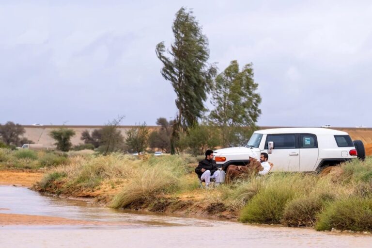 بعد-الأمطار.-اعتدال-الأجواء-يعزز-الإقبال-على-المتنزهات-في-القصيم