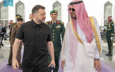 رئيس جمهورية أوكرانيا يغادر جدة