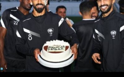 لاعب هجر.. اليوسف يحتفل بمولودة الجديد