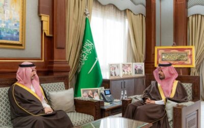 أمير المدينة يستقبل محافظ بدر الجديد