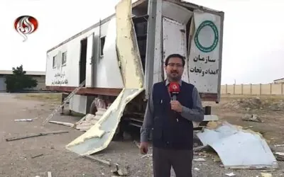 استهداف مرافق الهلال الأحمر وتدمير مستودعات ومراكز طبية في بوشهر