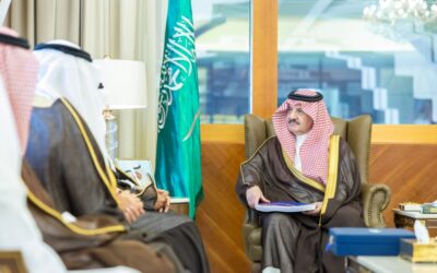 أمير الشرقية يستقبل رئيس الهيئة الملكية ويطّلع على أبرز مشاريع الجبيل ورأس الخير