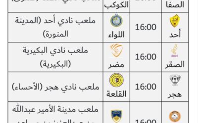 تقديم مباراة النعيرية والغوطة الثلاثاء القادم