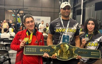 لاعبة الوحدة ريناد جمال تتوج بالحزام الذهبي