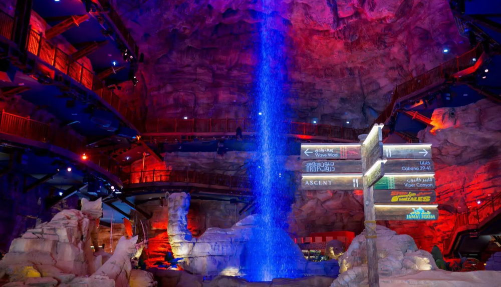 “أكواريبيا القدية” تكشف عن 22 لعبة مائية في تضاريس جبال طويق