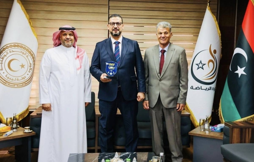 رئيس الاتحاد الدولي لكرة القدم المصغرة يلتقي وزير الرياضة الليبي