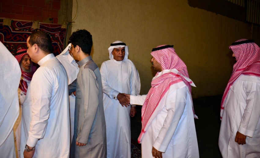 آل النهدي يتلقون التعازي في وفاة فقيدهم الحكم صالح 
