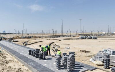 بنسبة إنجاز 43% تواصل بلدية الخفجي أعمال تنفيذ حديقة حي السلام